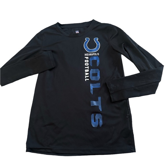 Youth NFL Indianapolis Colts Long Sleeve‎ Performance Shirt Medium 10/12 - Picture 2 of 3